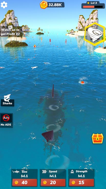 Idle Shark 2-Mega Tycoon Game游戏截图