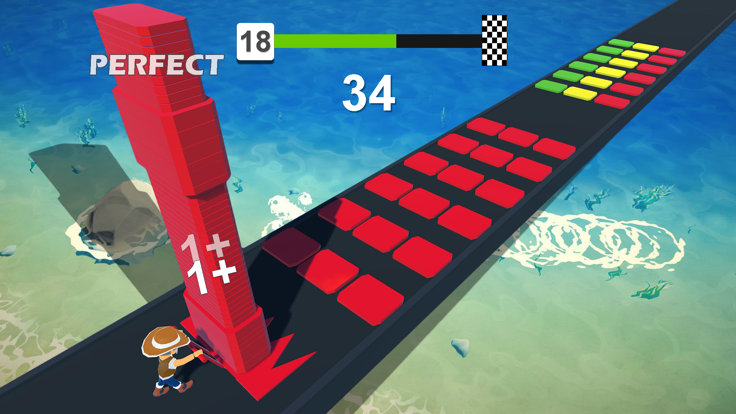 Stack Color Cube - Blocks Run游戏截图