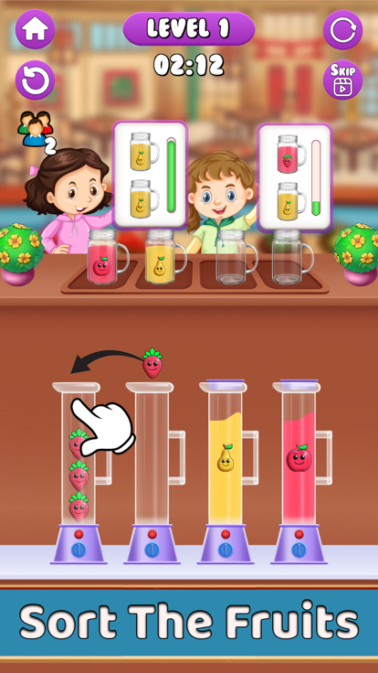 Fruit Match & Sort Juice Maker游戏截图