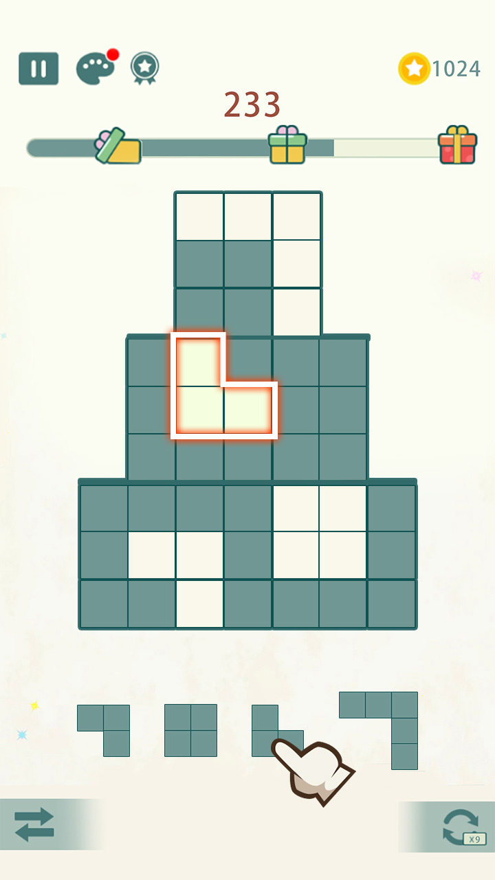 九宫格方块游戏截图