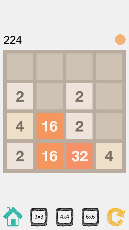 2048 (3x3, 4x4, 5x5) AI游戏截图