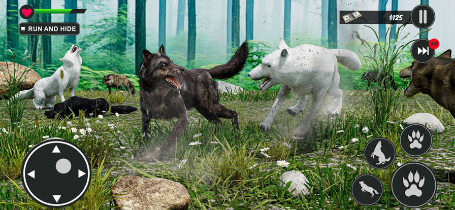 Wild Life Simulator Wolf Games游戏截图