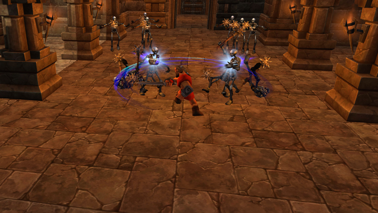 Red Warrior: Dungeon Castle 3D游戏截图