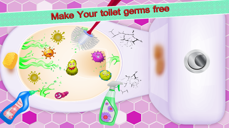 公主洗澡间清洗游戏截图