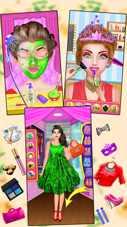 Girl Makeover DressUp Salon 3D游戏截图