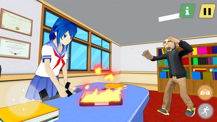 虚拟动漫高中女生游戏截图