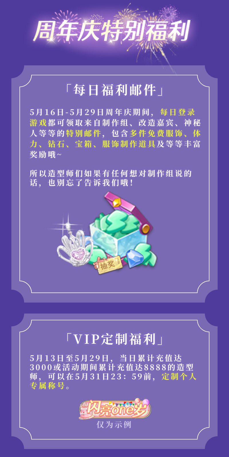 周年庆特别福利