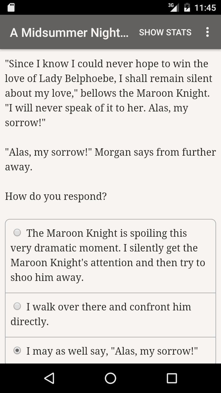 A Midsummer Night's Choice游戏截图