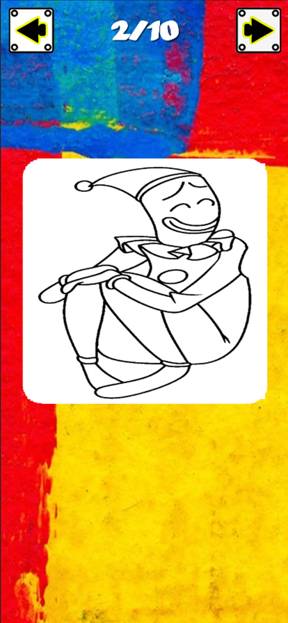 Coloring clown in The Circus游戏截图