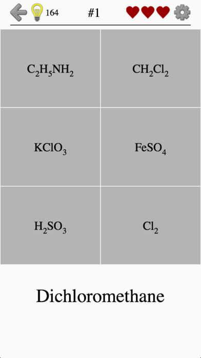 Chemical Substances: Chem-Quiz游戏截图