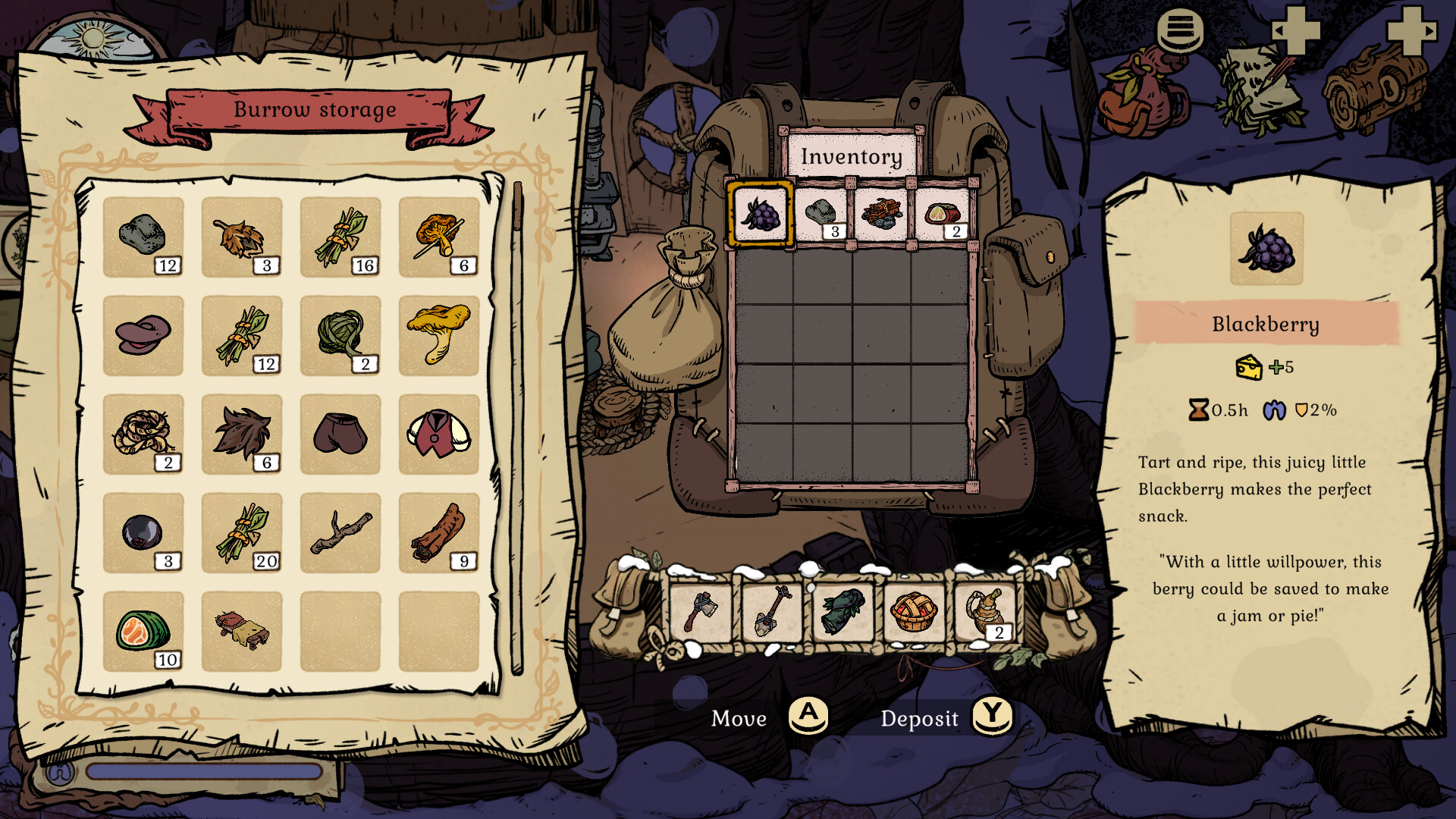 林间暖巢 Winter Burrow游戏截图