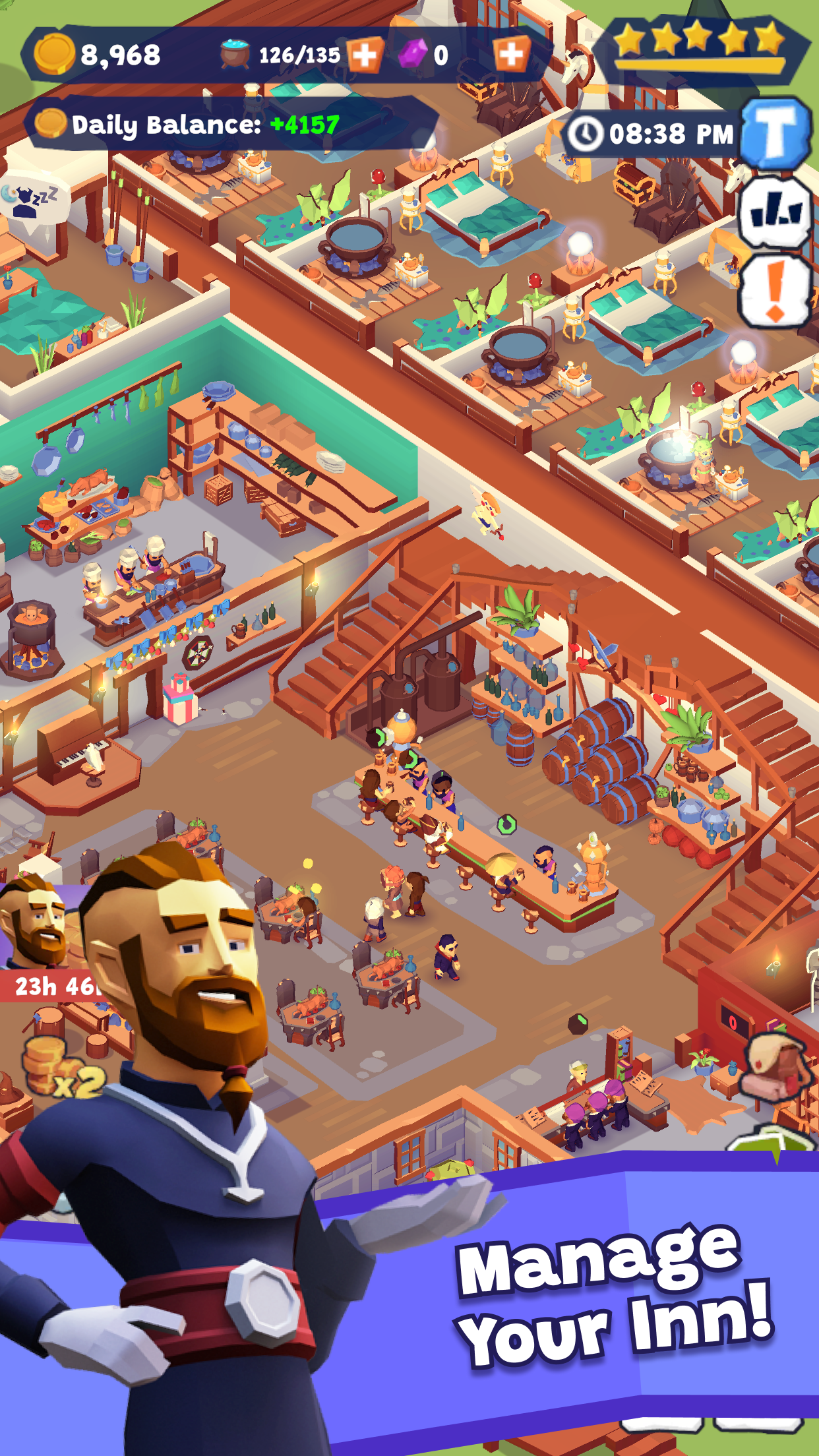 Idle Inn Empire: Hotel Tycoon游戏截图