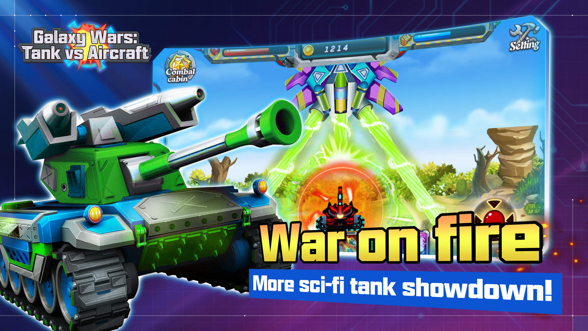 Galaxy Wars: Tank vs Aircraft游戏截图