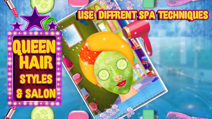 女王 发型 沙龙 女孩 游戏游戏截图