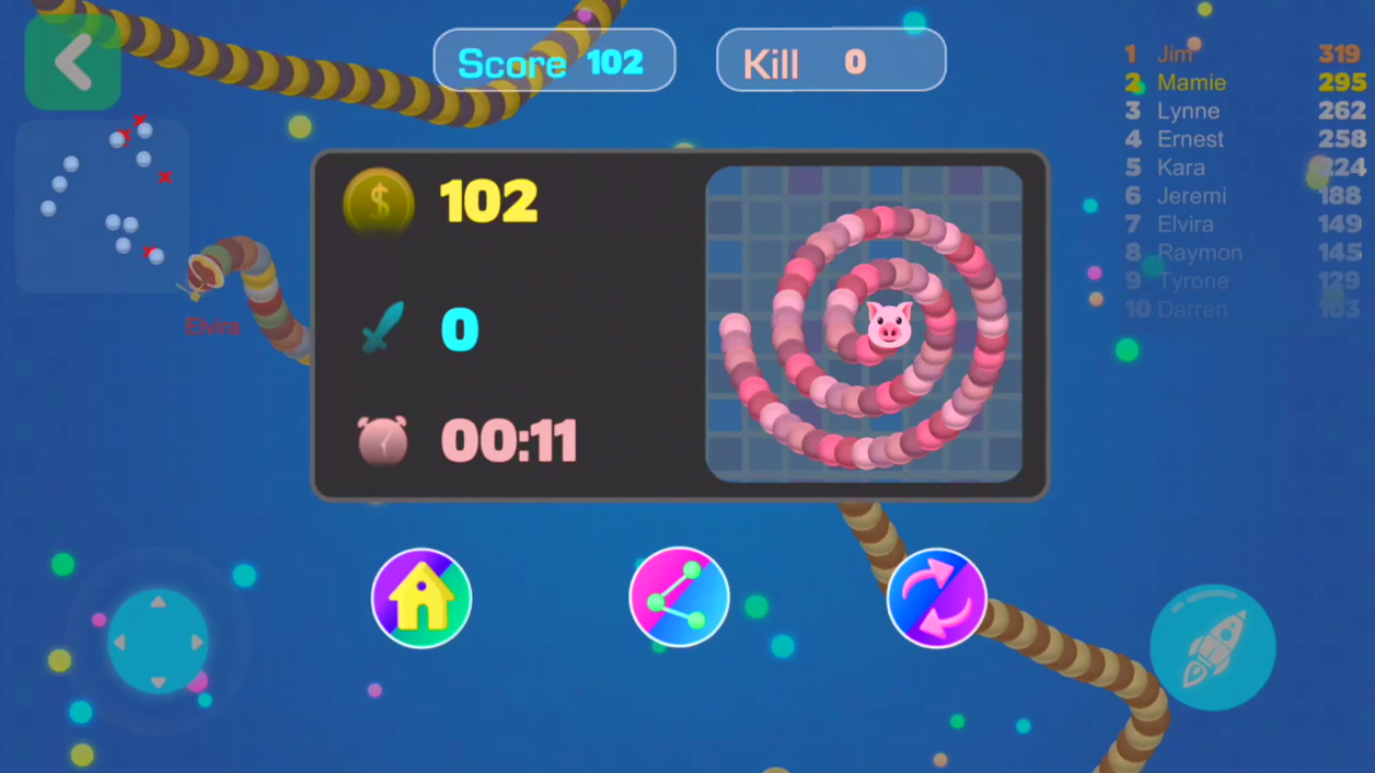 呆萌贪吃蛇:表情大作战游戏截图