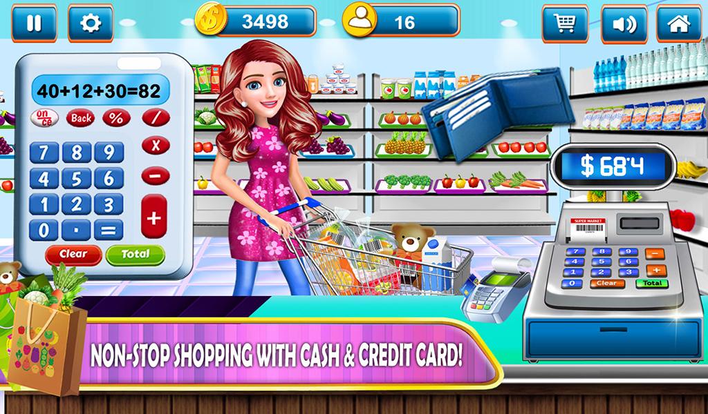 Supermarket Shopping Cash Register Cashier Games - Android Games in Tap ...