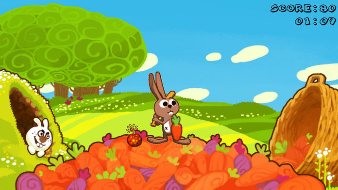 兔子大战胡萝卜 - 全球保卫战游戏截图