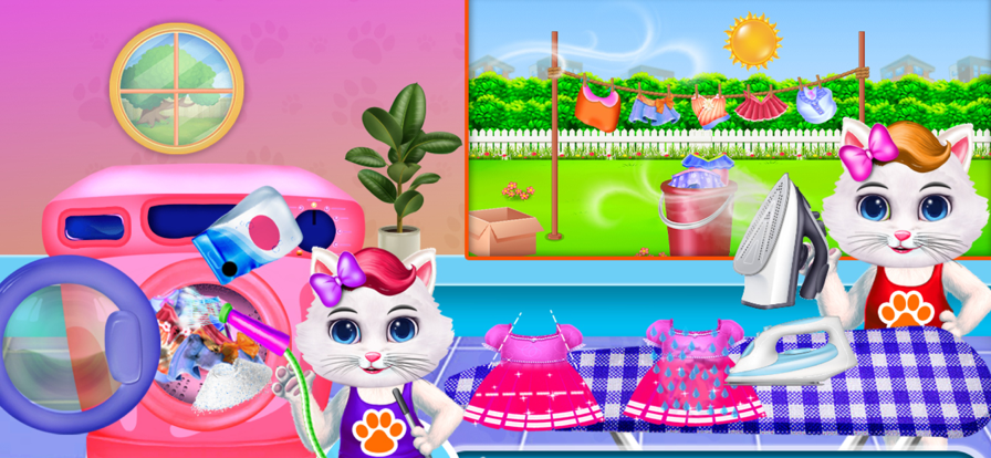 Kitty House Cleanup & Decorate游戏截图