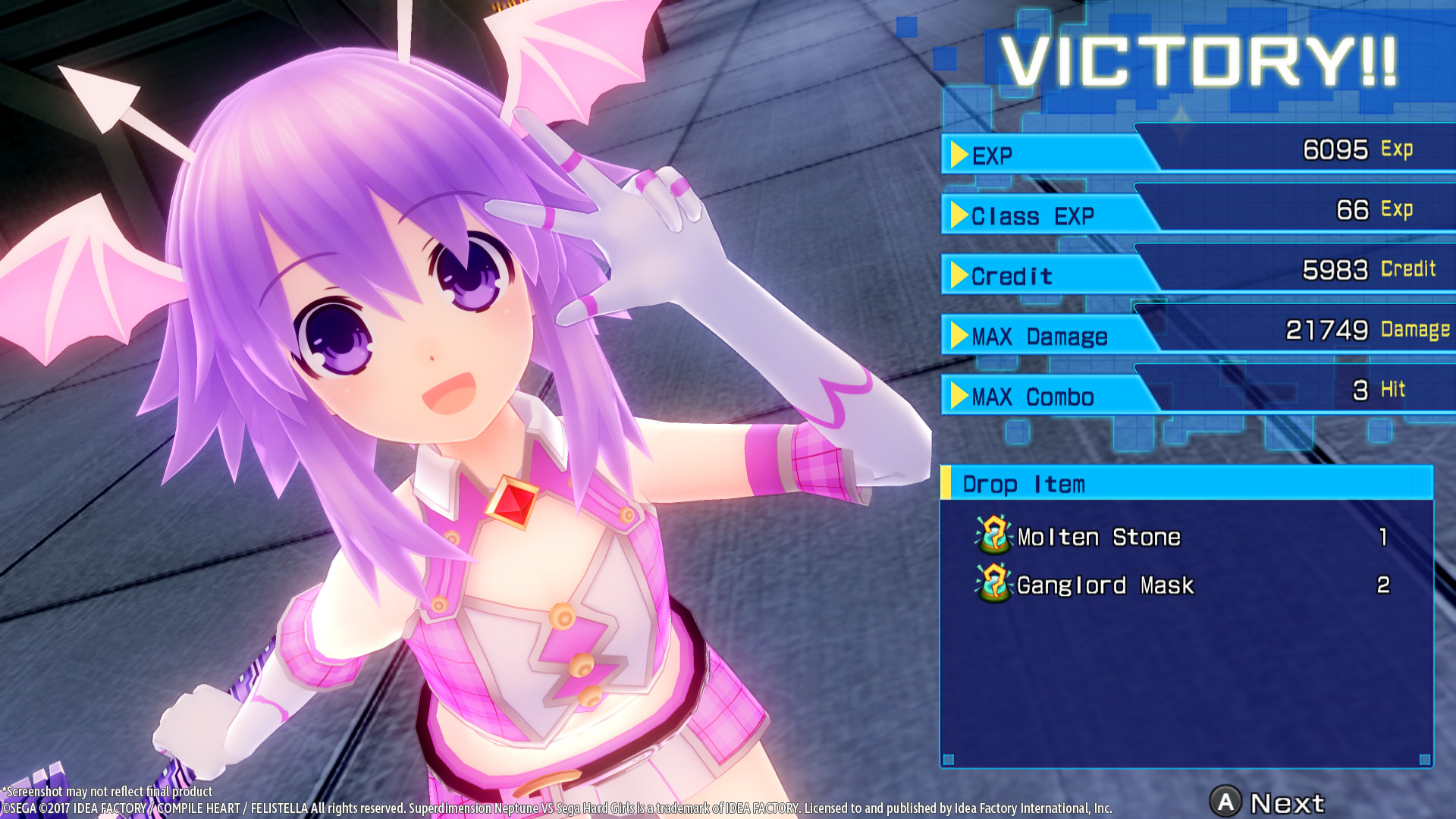 Superdimension Neptune VS Sega Hard Girls游戏截图