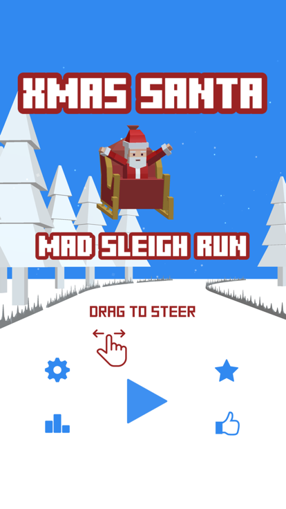 Xmas Santa Mad Sleigh Run游戏截图