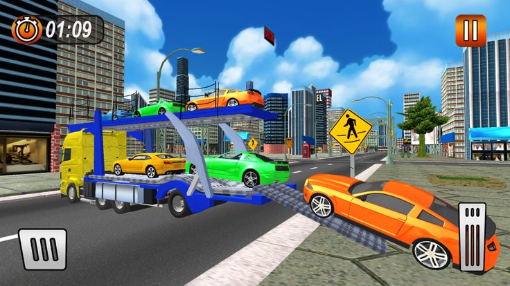 Truck Car Transporter Sim 3D游戏截图