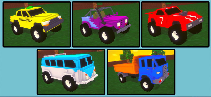 2 Player Blocky Road Racing游戏截图