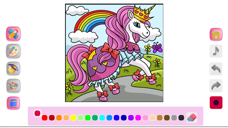 Coloring Princess for Kids游戏截图