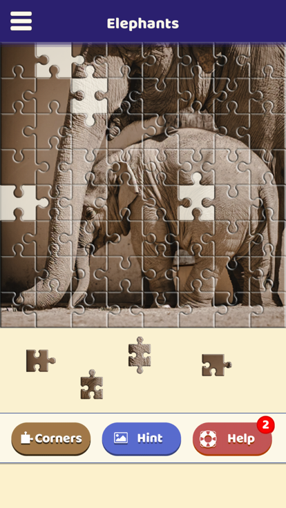 Elephant Love Puzzle游戏截图