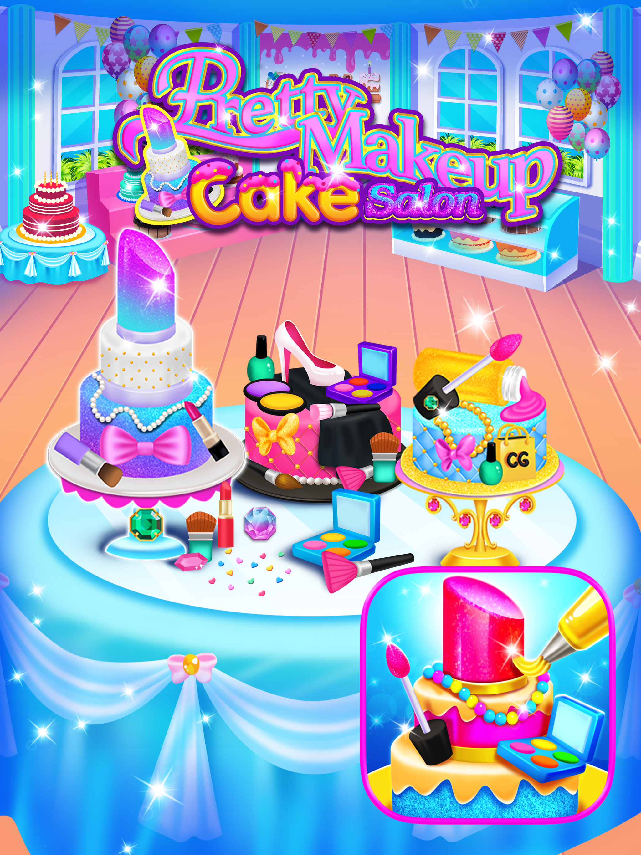 Pretty Makeup Cake Salon - Cooking Dessert Games游戏截图