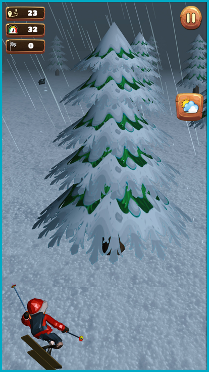 Xtreme hill Skiing Stuntman游戏截图