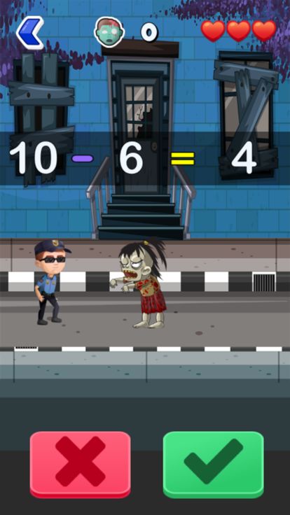 Math vs. Zombies : Math Games游戏截图