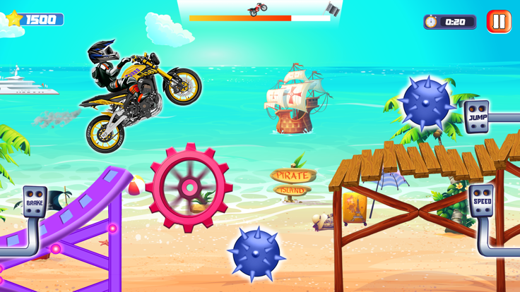 Bikes Stunt Downhills Racing游戏截图