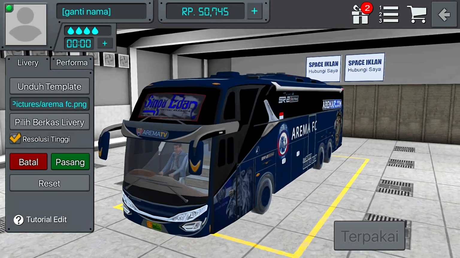 komban bus simulator indonesia skin monster