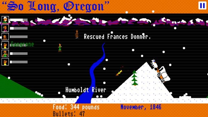 Screenshot of So Long, Oregon!