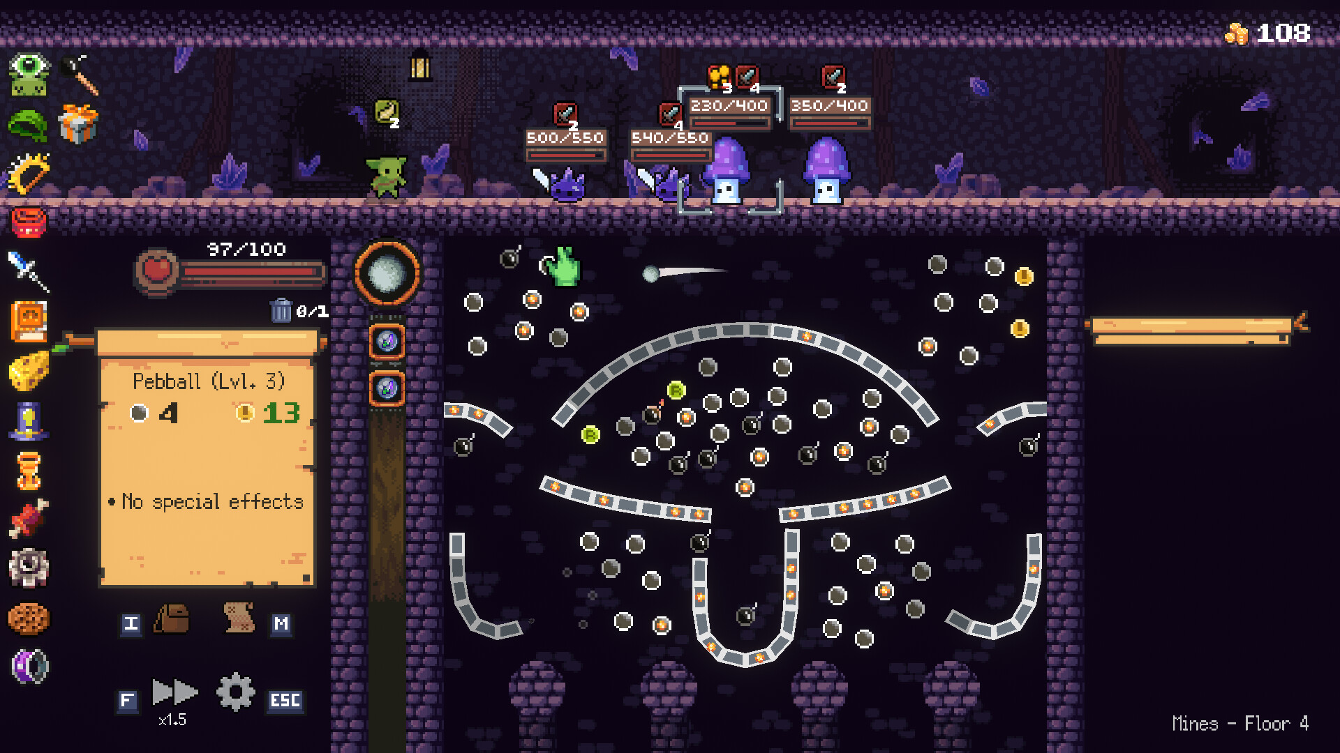 哥布林弹球 Peglin游戏截图