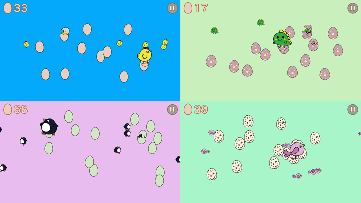 快乐小鸡下蛋 - 6种小动物游戏截图
