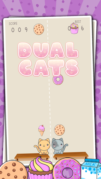 Dual Cats: Kawaii Cat Game游戏截图