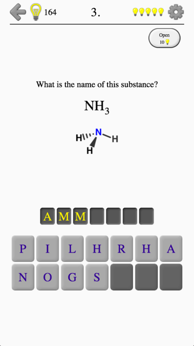 Chemical Substances: Chem-Quiz游戏截图