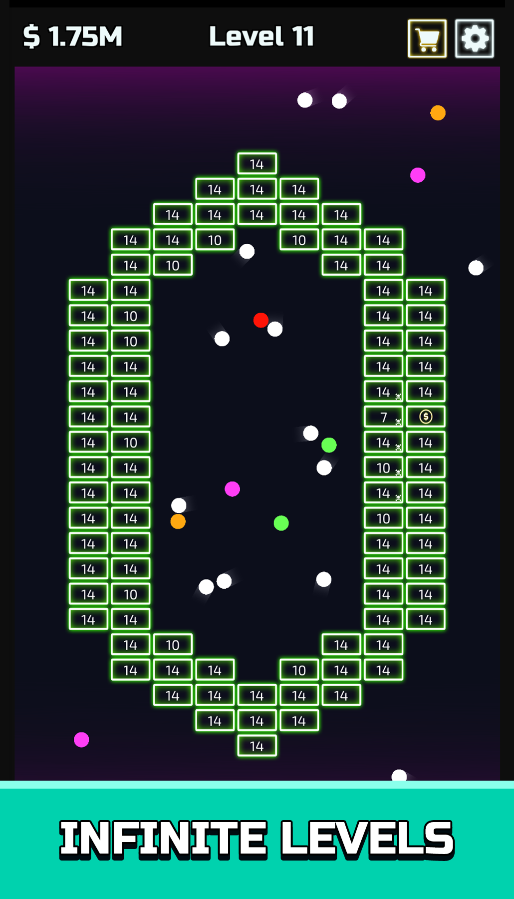 Idle Brick Breaker游戏截图