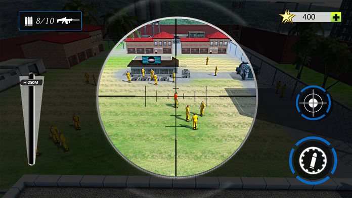 逃避的使命警方狙击手射击游戏3D - 恶魔岛监狱守卫监狱突围刑事射击游戏。游戏截图