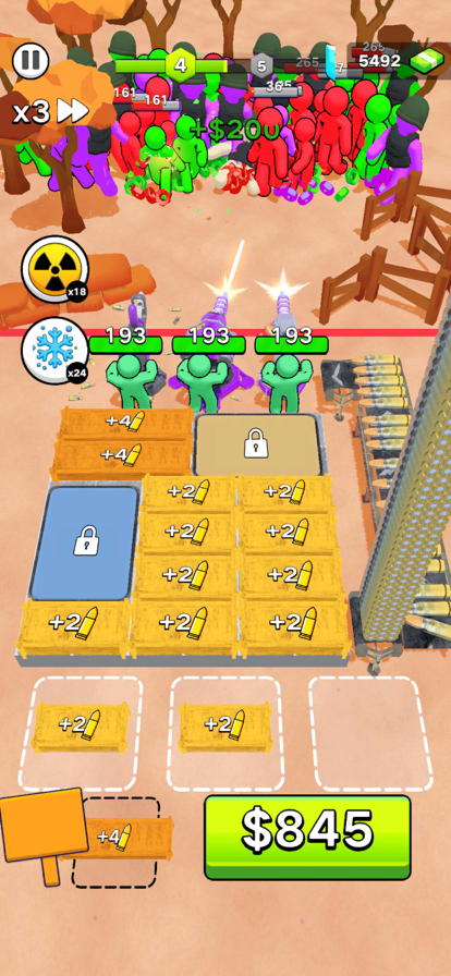 枪弹幸存者 - 末世堡垒 放置类割草挂机模拟器游戏截图