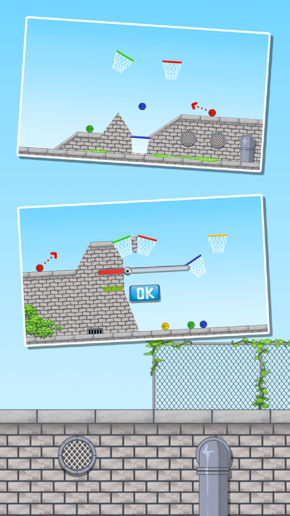 篮球物理投篮高手-益智投篮关卡游戏游戏截图