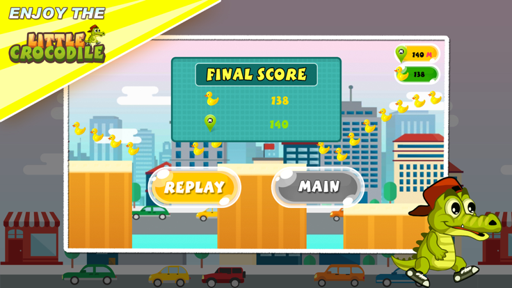 Little Happy Crocodile Run游戏截图