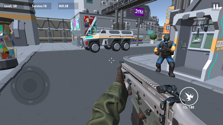 吃鸡枪战:打僵尸单机小游戏游戏截图