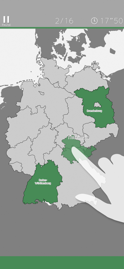 Germany Map Puzzle游戏截图
