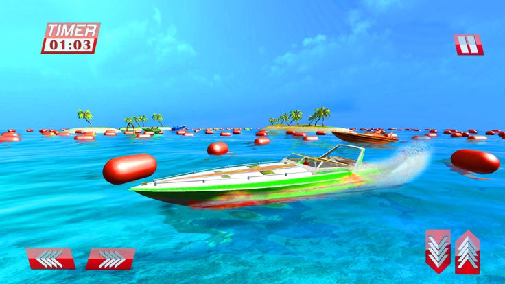 快速赛艇狂热和快速河运动模拟游戏截图