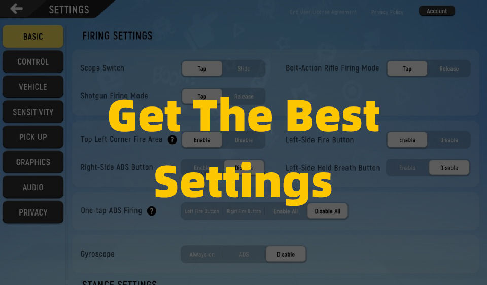 【HOW TO PLAY】Settings Guide