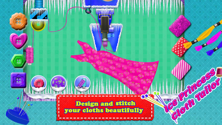 冰 公主 布 裁缝游戏截图