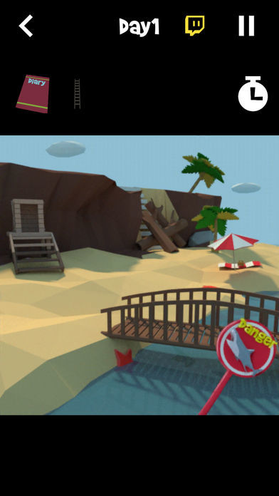 脱出ゲーム -サメに囲まれた無人島からの脱出-游戏截图