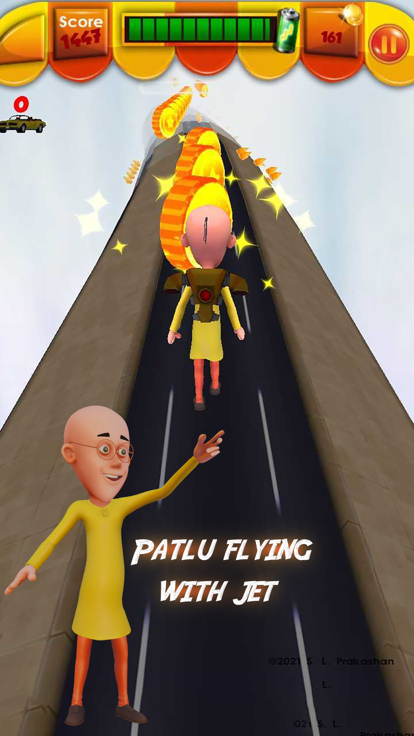 Motu Patlu School Bus Run Game游戏截图